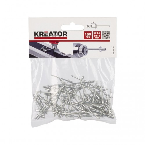 KRT618102 Remaches 3,2x6,4mm 100pcs