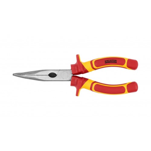 KRT620002 Alicate punta curva 200mm, 8" vde nariz doblada