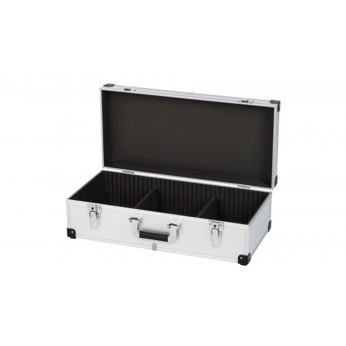 KRT640280S Maleta de aluminio 560x265x173mm (80CD's) plata