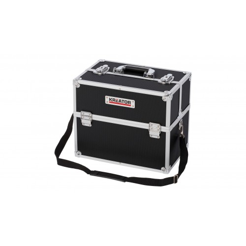 KRT640301B Maleta de aluminio 360x300x230mm negro