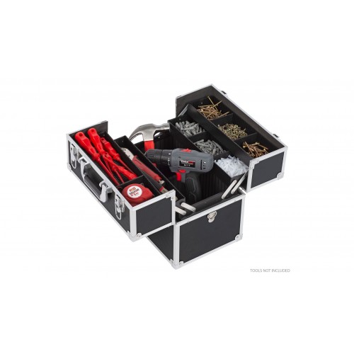 KRT640301B Maleta de aluminio 360x300x230mm negro