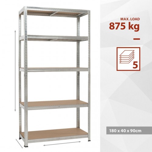 KRT674001 Estantería de almacenamiento 875kg 5 estantes