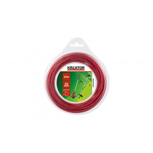 KRTGTR3025 Hilo de corte redondo 3mm 25m