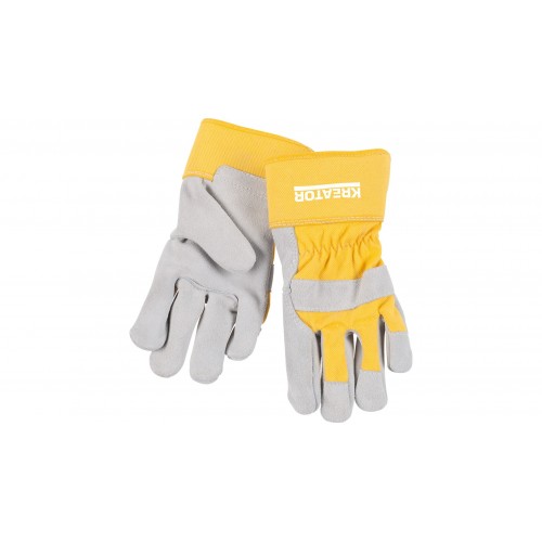 KRTK002 Guante  kids pigsk amarillo