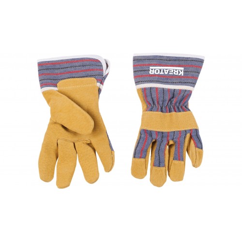 KRTK003 Guante  kids cow split amarillo