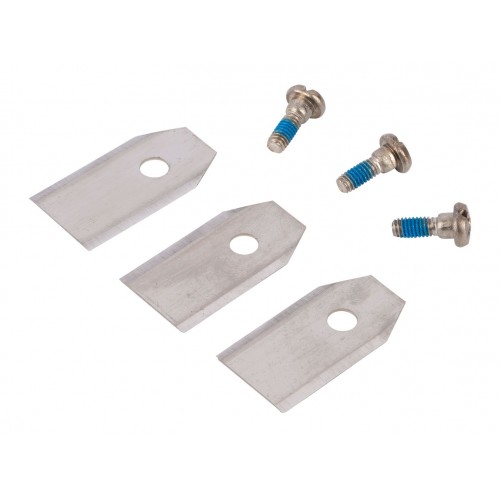 POWACG9101 Cuchillas y tornillos de robot cortacésped 3 uds.
