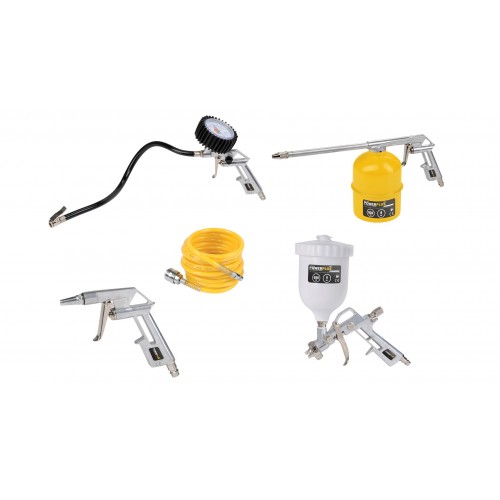 POWAIR0020 Kit herramientas neumáticas 5pcs