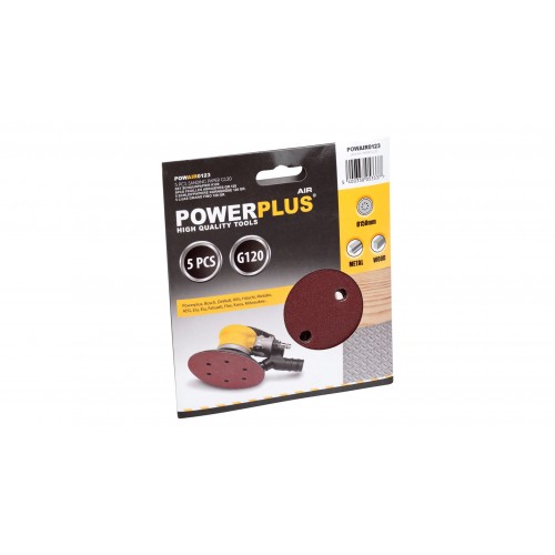 POWAIR0123 Papel de lija circular Ø150mm g120