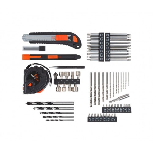 POWDP15300 Taladro atornillador 20V - incl. batería 20V 2.0Ah y cargador - 78 acc.