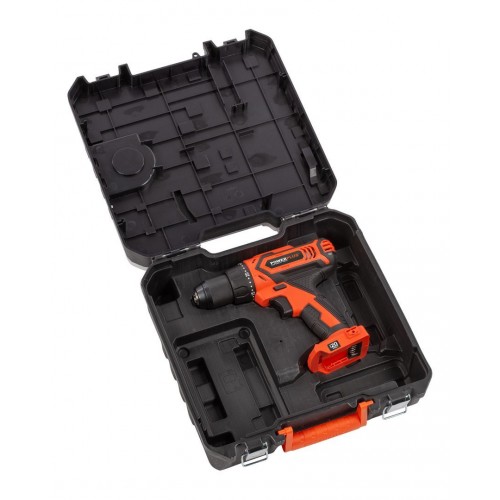 POWDP15301 Taladro atornillador 20V - incl. 2 baterías 20V 2.0Ah y cargador - 78 acc.