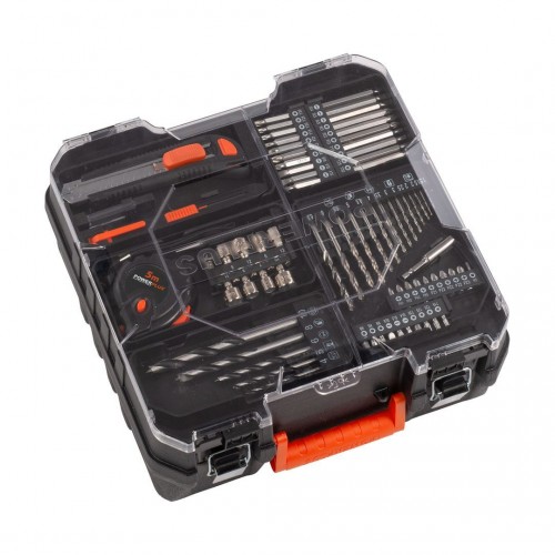 POWDP15301 Taladro atornillador 20V - incl. 2 baterías 20V 2.0Ah y cargador - 78 acc.
