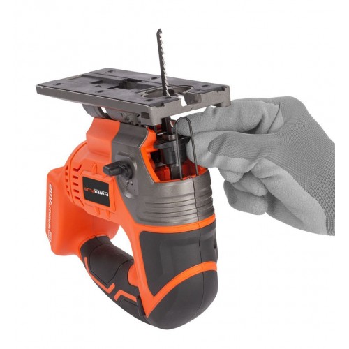 POWDP25310 Sierra de vaivén 20V - incl. batería 20V 2.0Ah y cargador- 2 acc.