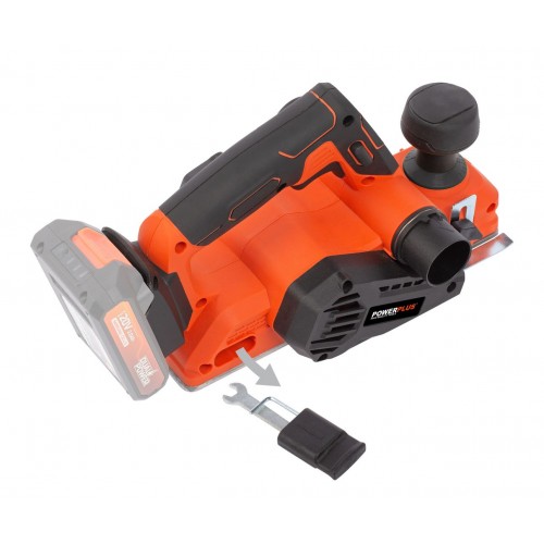 POWDP4050 Cepilladora sin cepillos 20V - excl. batería y cargador - 2 acc.