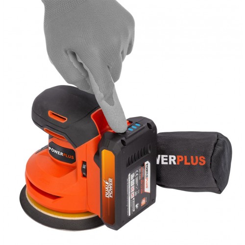 POWDP50400 Lijadora excéntrica 20V Ø125mm - excl. batería y cargador - 1 acc.