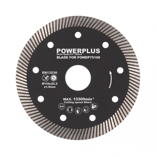 POWDP75100 Cortador de azulejos 20V Ø 110mm - excl. batería y cargador - 1 acc.
