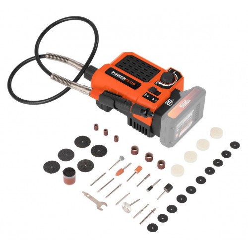 POWDP75300 Multiherramienta rotativa 20V - excl. batería y cargador - 40 acc.