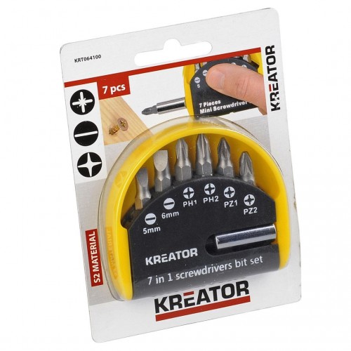 KRT064100 Juego de brocas S2 PZ/FL/PH 7pcs