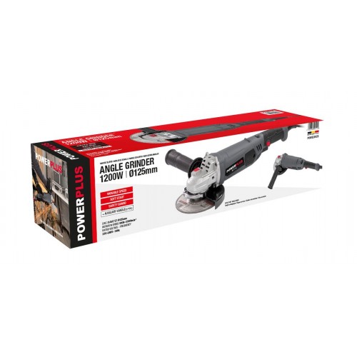 POWE20025 Amoladora angular 1200W Ø 125mm