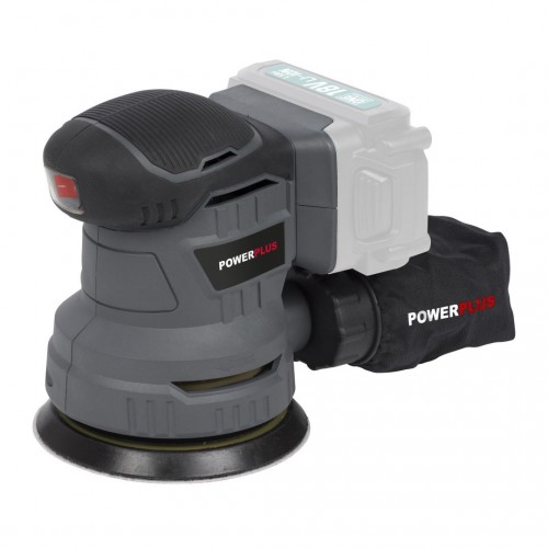 POWEBESS1 Lijadora excéntrica 18V Ø 125mm - incl. batería 18V 1.5Ah y cargador - 1 acc.