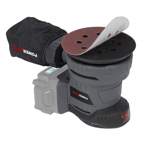 POWEBESS1 Lijadora excéntrica 18V Ø 125mm - incl. batería 18V 1.5Ah y cargador - 1 acc.