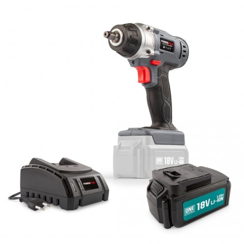 POWEBIWS3 Llave de impacto 18V 160Nm - incl. batería 18V 3.0Ah y cargador