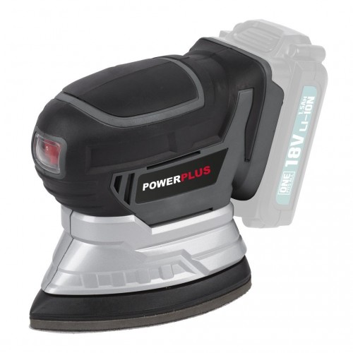 POWEBMSS3 Lijadora de mano 18V - incl. batería 18V 3.0Ah y cargador - 6 acc.