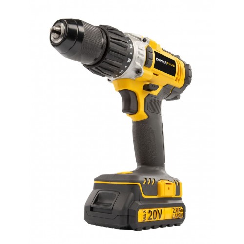 POWX00445 Taladro/atornillador de impacto 20v li-ion 2 bat