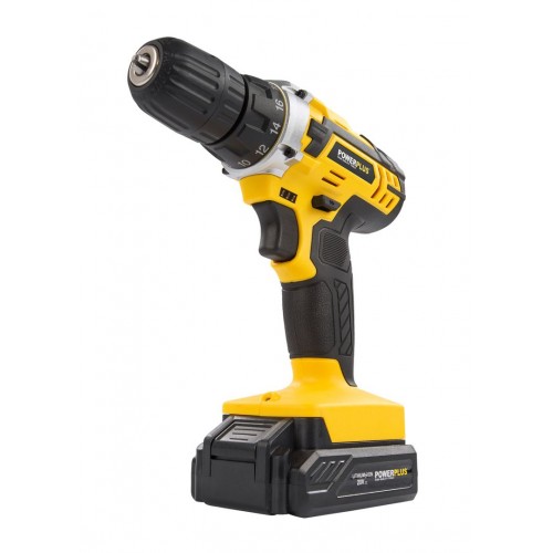 POWX00501 Taladro atornillador 20V - incl. 3 baterías 20V 1.3Ah y cargador - 13 acc.