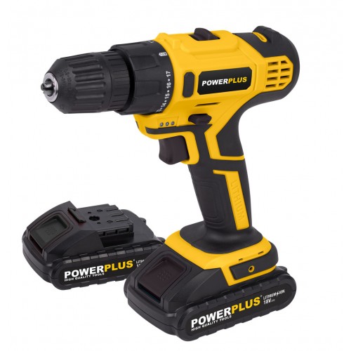 POWX0069LI Taladro atornillador 18V - incl. 2 baterías 18V 1.5Ah y cargador