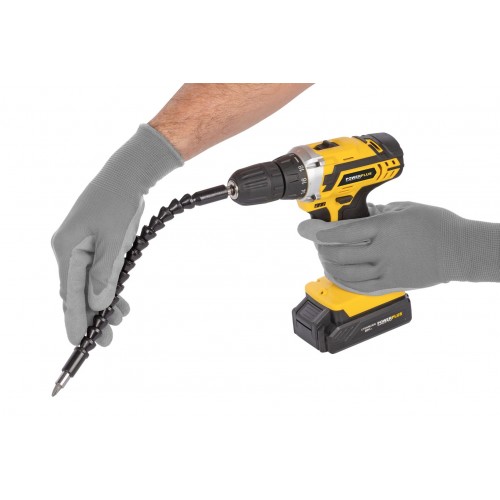 POWX00830 Taladro atornillador 20V - incl. 2 baterías 20V 1,3Ah y cargador - 134 acc.