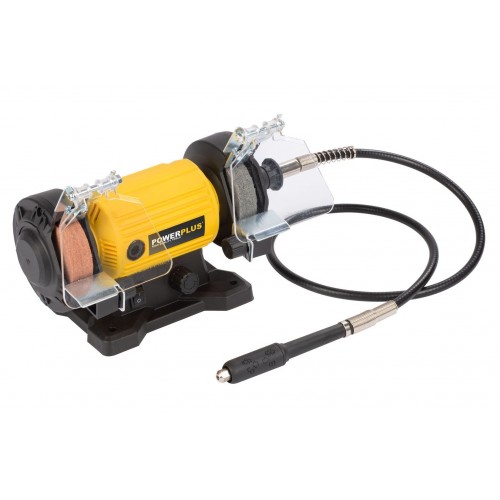 POWX1280 Esmeriladora de banco con eje flecible 120W