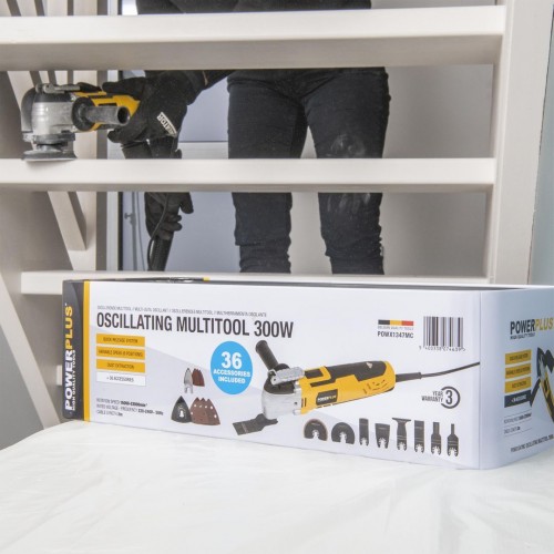 POWX1347MC Multiherramienta oscilante 300w