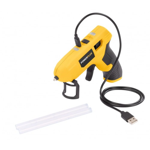 POWX147 Pistola para pegamento 4V - 2 acc.