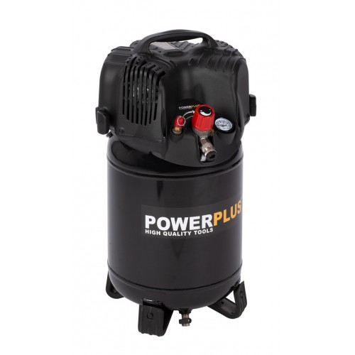 POWX1731 Compresor 1100W 24L +6pcs sin aceite 1,5hp