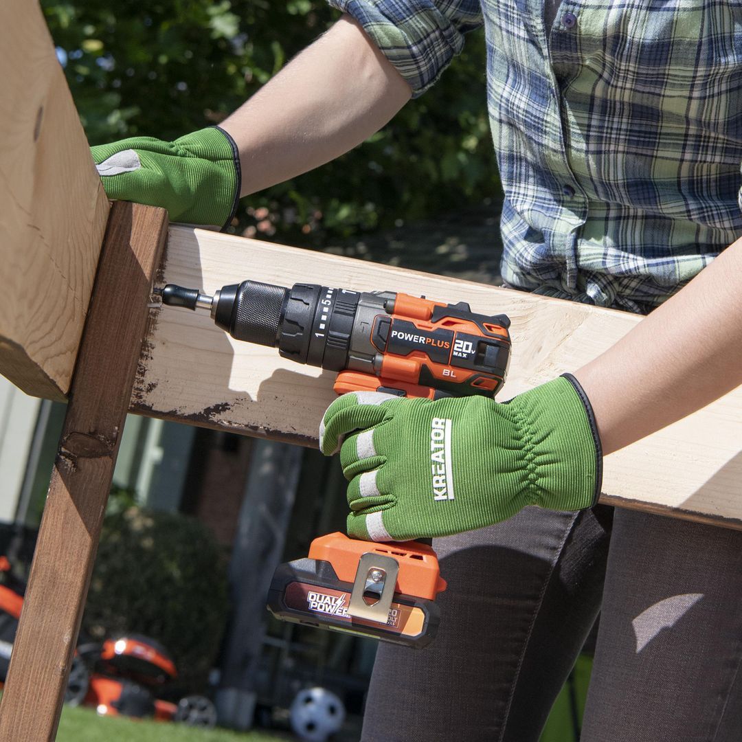 POWDP15220 Destornillador - taladradora de impacto sin cepillos 20V 65Nm - excl. batería y cargador