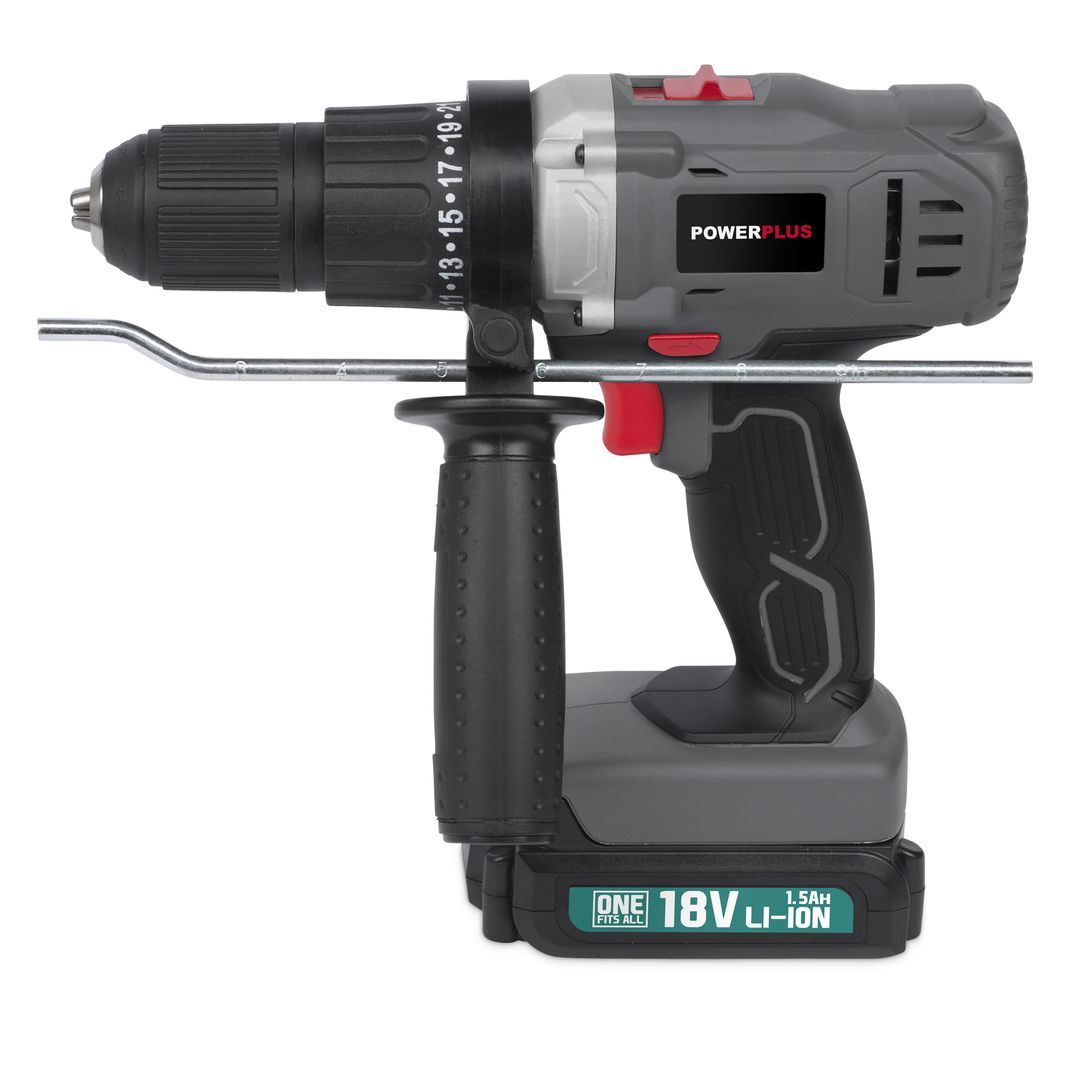 POWEBCIDS1 Destornillador - taladradora de impacto 18V 50Nm - incl. batería 18V 1.5Ah y cargador