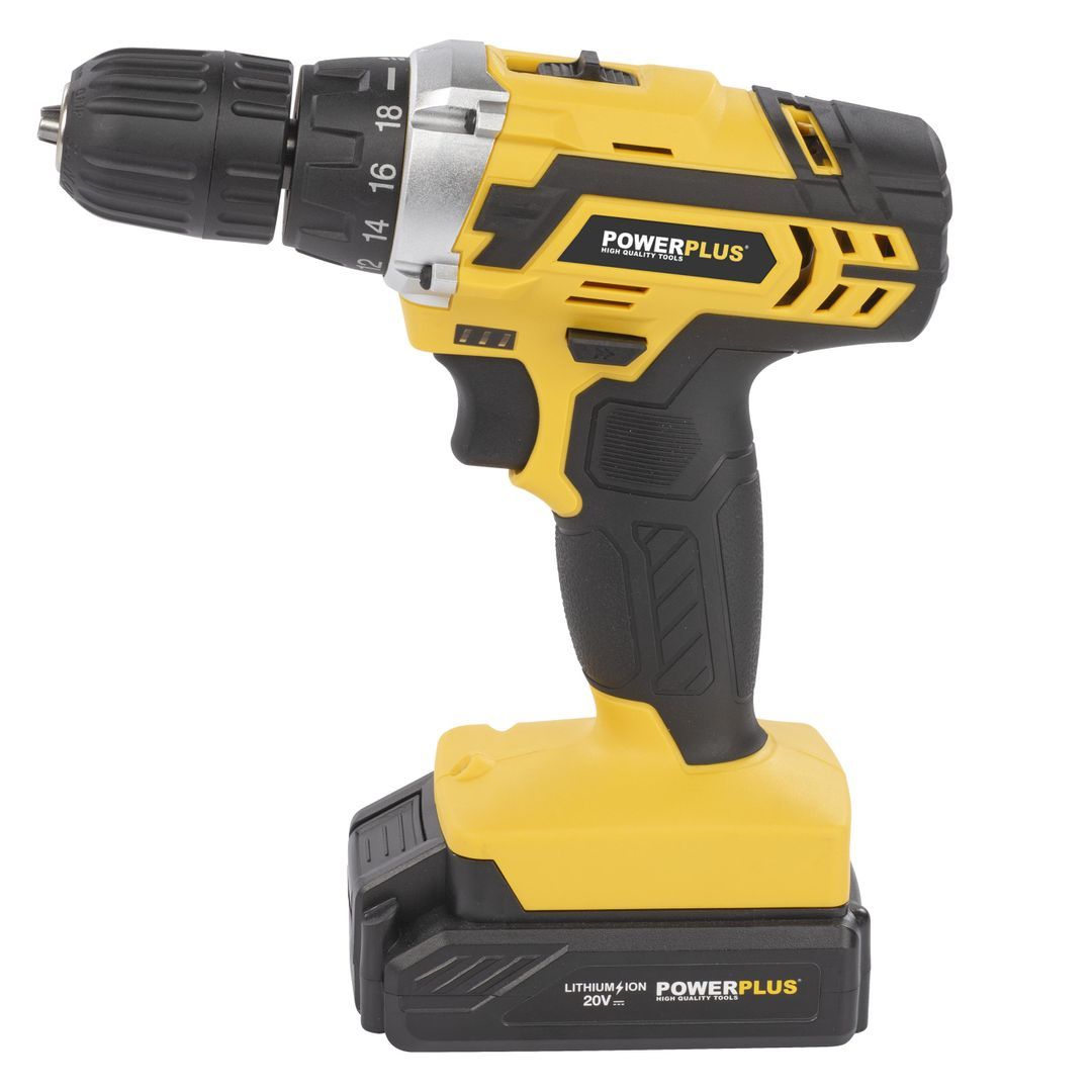 POWX00820 Taladro/atornillador 20v li-ion 2batt 74acc