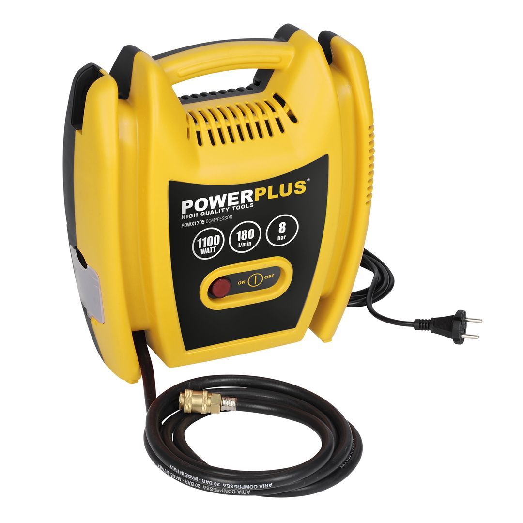 POWX1705 Compresor oil free 1100W - 3 acc.