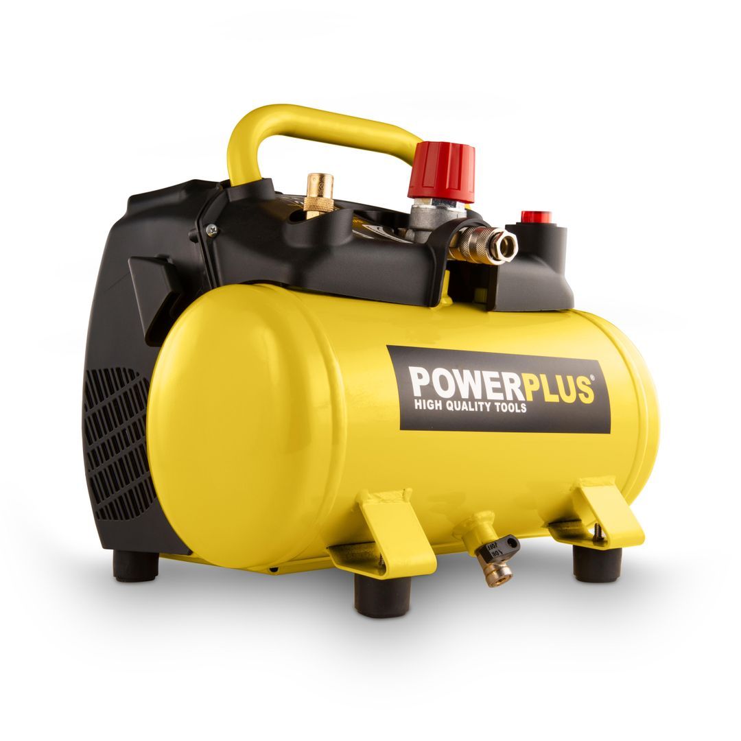 POWX1721 Compresor 1100W - 6l sin aceite1,5hp