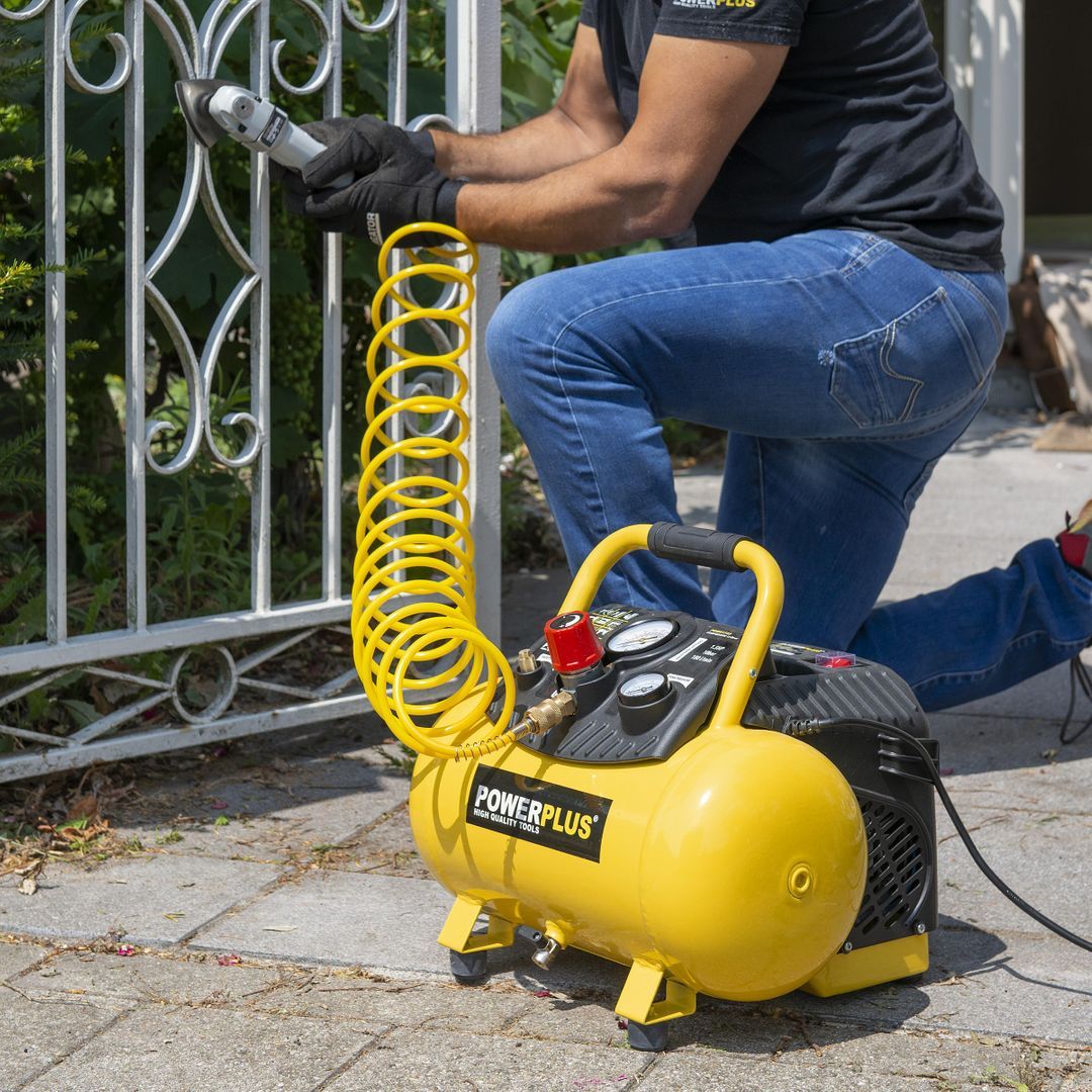 POWX1723 Compresor 1100W - 12L sin aceite