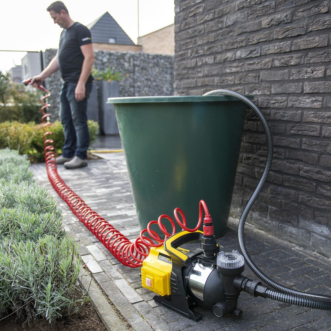 POWXG9554 Bomba de pressión 1000w anillo inox jardín