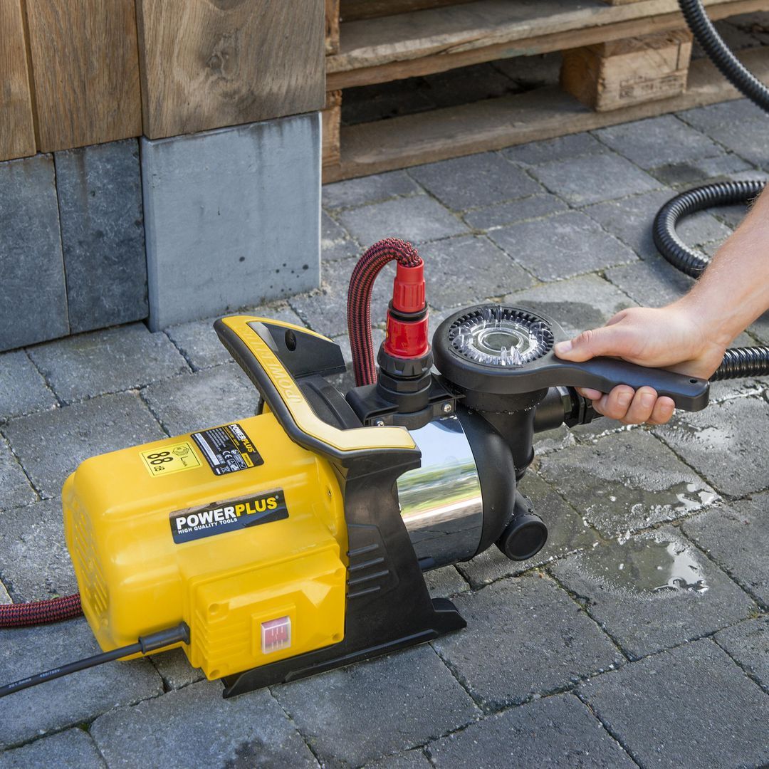 POWXG9554 Bomba de pressión 1000w anillo inox jardín