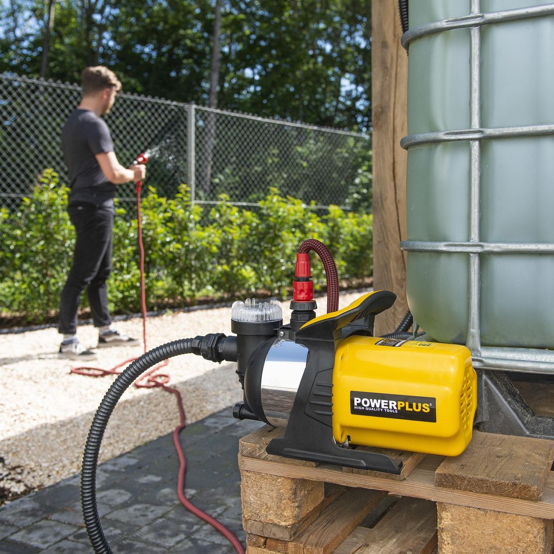 POWXG9554 Bomba de pressión 1000w anillo inox jardín