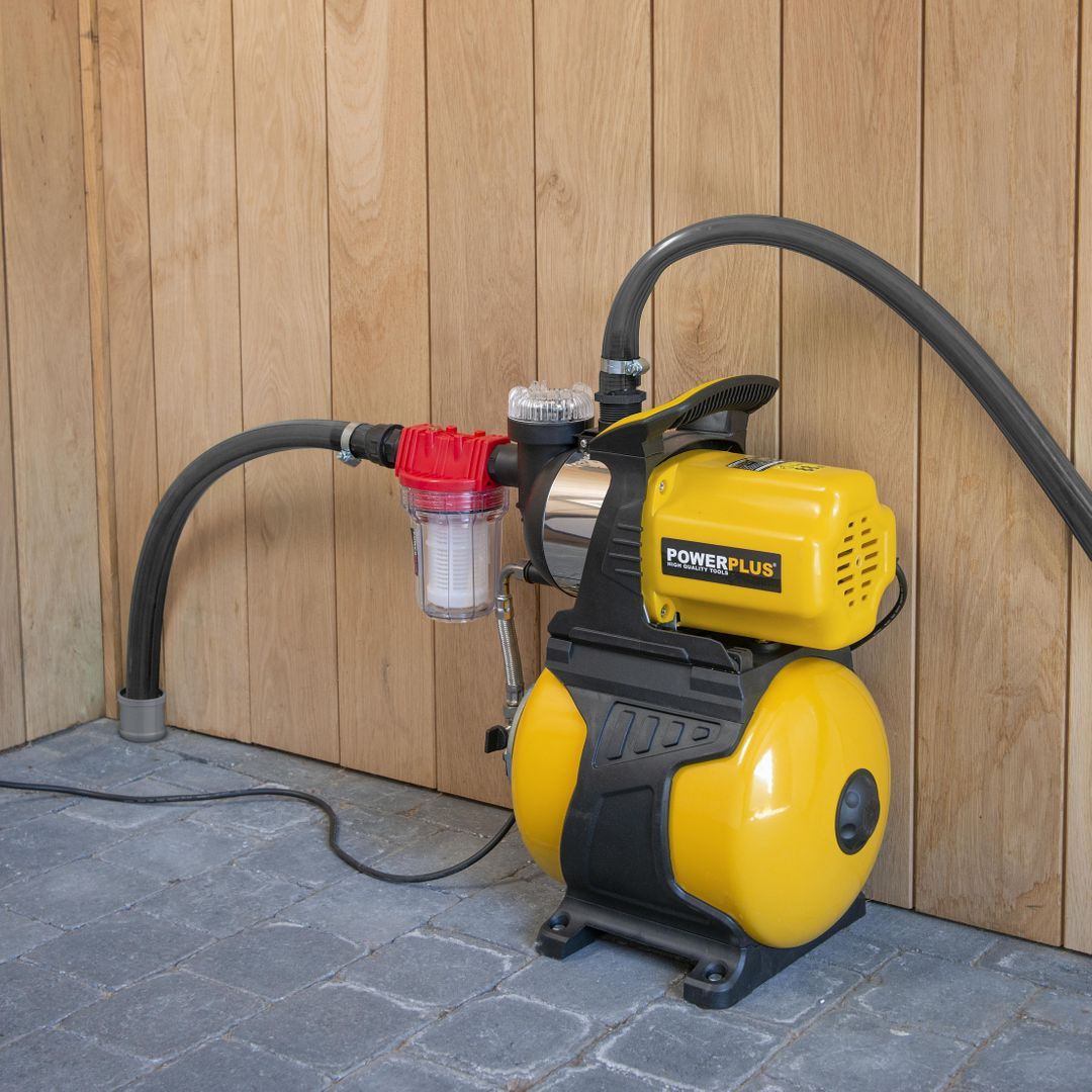 POWXG9573 Bomba de pressión 1000w 19l anillo inox casa