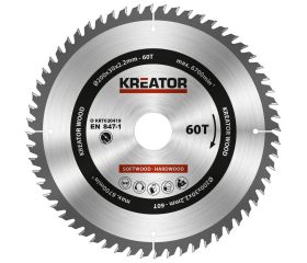 KRT020419 Hoja de sierra circular Ø 200x30x2,2mm 60T