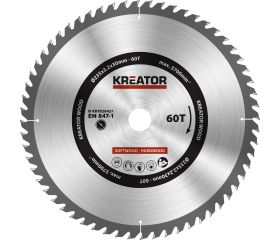 KRT020437 Hoja de sierra circular Ø 235x30x2,2mm 60T