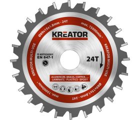 KRT020501 Hoja de sierra circular Ø 89x15x1,8mm 24T