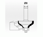 KRT060125 Fresa para molduras r 4,8 rodamiento 2