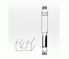 KRT060145 Fresas Fresa recta para ranurar Ø6mm