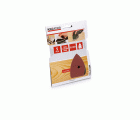 KRT220007 Papel de lija lijadora de mano 140x140x80mm g120 - 5 uds.